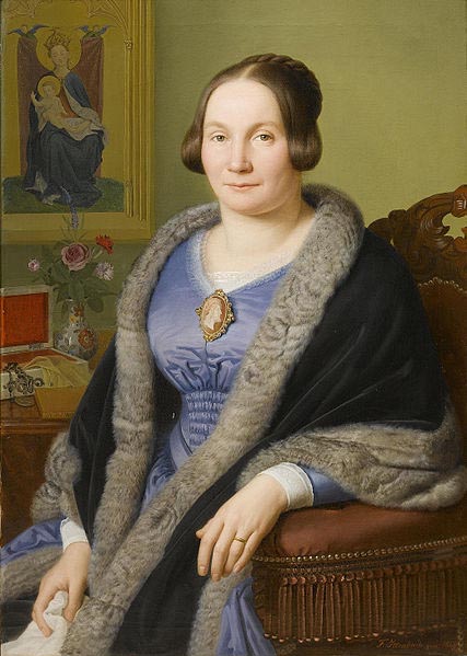 Portrait of Margarete von Soist. Signed and dated
